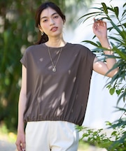 【洗濯機可/UVケア】シルケットスムースドロストＴシャツ