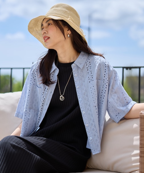 エンブロイダリーシャツ