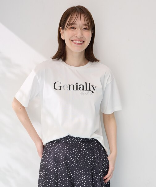 【洗濯機可/UVケア/接触冷感】半袖ロゴＴシャツ