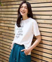 【洗濯機可/UVケア/接触冷感】半袖ロゴＴシャツ