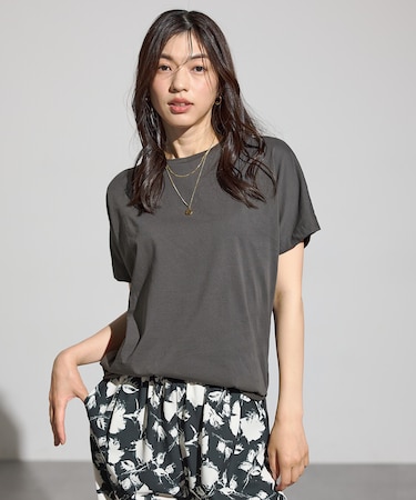 【洗濯機可/接触冷感/UVケア】エニィファンクションドルマンスリーブＴシャツ
