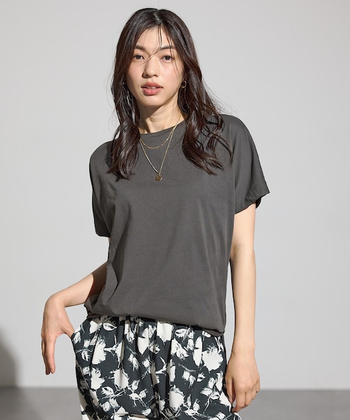 【洗濯機可/接触冷感/UVケア】エニィファンクションドルマンスリーブＴシャツ