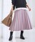 【新色追加/洗濯機可/ウエストゴム】ウーリッシュプリーツスカート