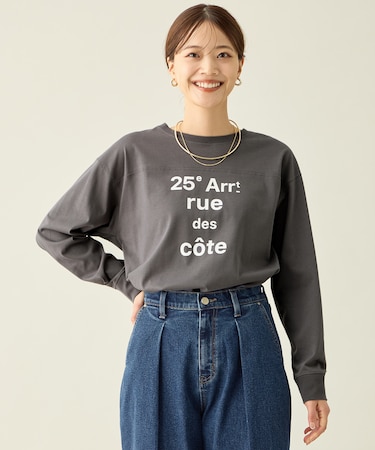【洗濯機可/接触冷感/UVケア】フットボールロングスリーブＴシャツ