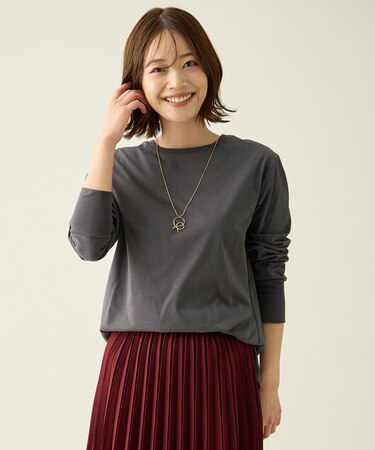 シャツテールロングスリーブＴシャツ