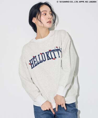 【ハローキティ×ANY】ロゴスウェット