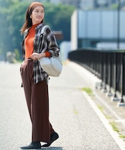 【LEE掲載/6サイズ展開/裏起毛/ウエストゴム】ウォームワイドパンツ