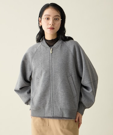 【洗濯機可/アンチピリング】サイドジップダンボールブルゾン