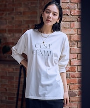 【洗濯機可/アンチピリング/UVケア】ロゴロングスリーブTシャツ