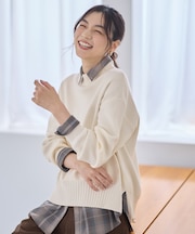 【新色追加】ハイネックデイリーニット