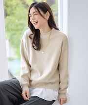 【新色追加】ハイネックデイリーニット