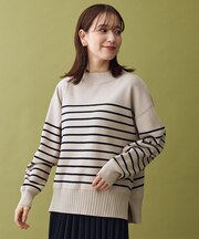 【5色展開/洗濯機可/静電防止】ハイネックデイリーニット