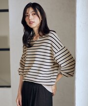 【8色展開】Vネックデイリーニット