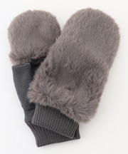 カバー付きファーグローブ