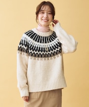 ノルディックパターンニット