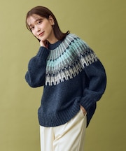 ノルディックパターンニット