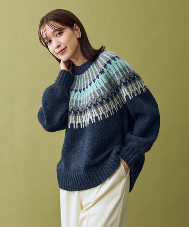 ノルディックパターンニット