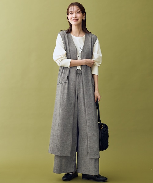 2WAY/セットアップ可】ライトツイードジャンパースカート｜エニィの