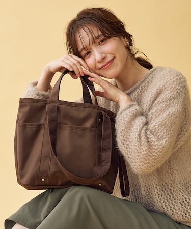 【A4サイズ収納可】Wナイロントートバッグ