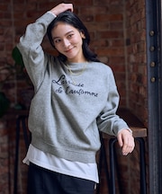 刺繍ロゴニット