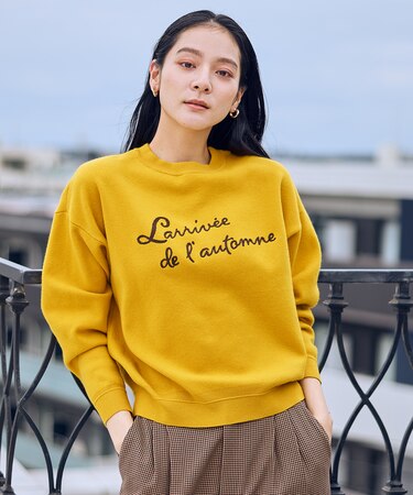 刺繍ロゴニット