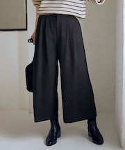 【6サイズ展開/ウエストゴム】ライトツイードパンツ