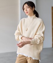 【LEE12月号掲載】ハイネックウィンターニット