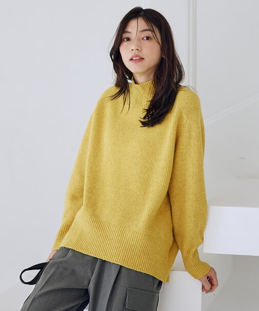 【LEE12月号掲載】ハイネックウィンターニット