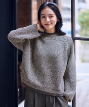 【5色展開】バイカラーMIXニット