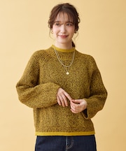 【5色展開】バイカラーMIXニット