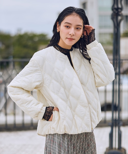 モールキルトブルゾン