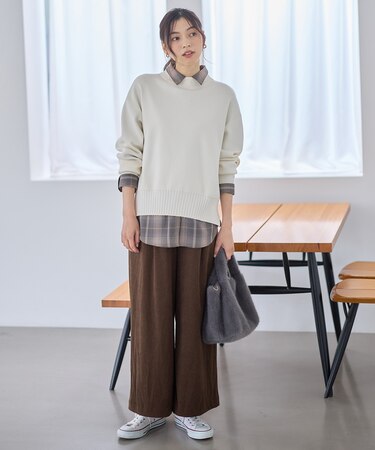 コーデュロイタックバギーパンツ