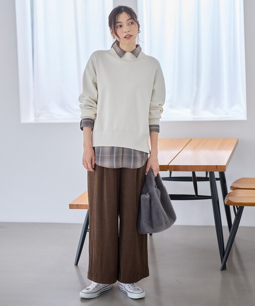 コーデュロイタックバギーパンツ