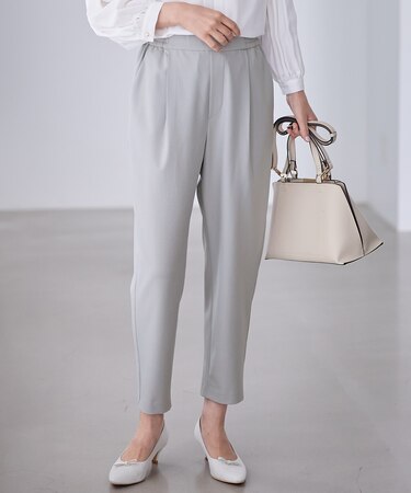 イージーケアライトストレッチテーパードパンツ