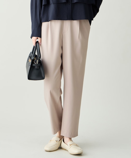 イージーケアライトストレッチテーパードパンツ