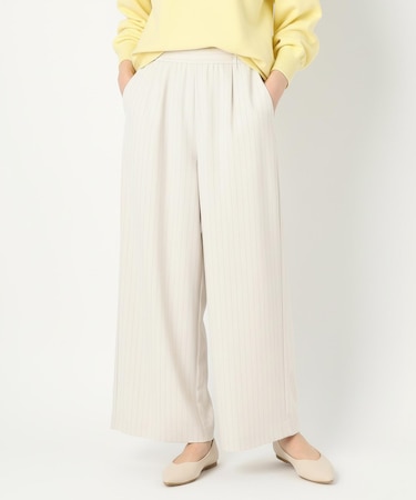 イージーケアライトストレッチワイドパンツ