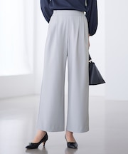 イージーケアライトストレッチワイドパンツ