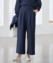 イージーケアライトストレッチワイドパンツ