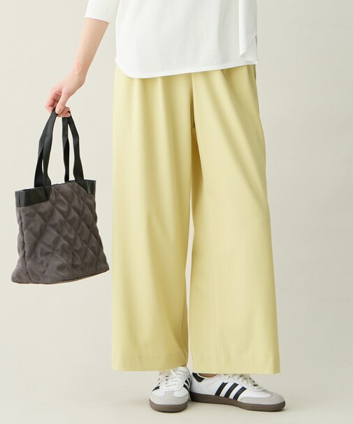 イージーケアライトストレッチワイドパンツ