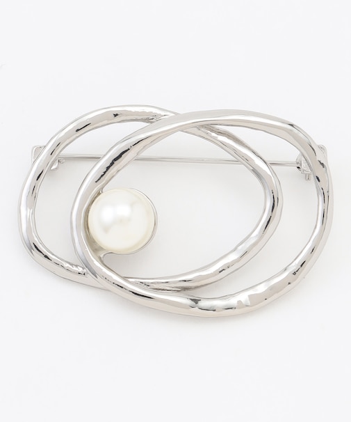 ダブルサークルブローチ