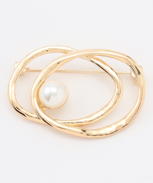 ダブルサークルブローチ