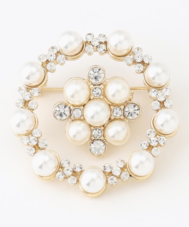 【3WAY】セットパールブローチ