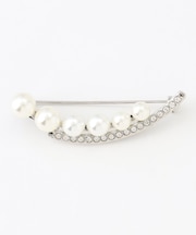 ウェーブパールブローチ