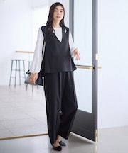 【2SET】ハンサムジレ×ワイドパンツセット