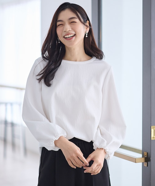 ポコポコバルーン袖ブラウス