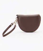 カラビナ付半月型キーケース