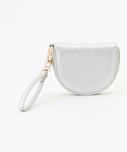 カラビナ付半月型キーケース