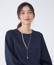 パールラリエットネックレス