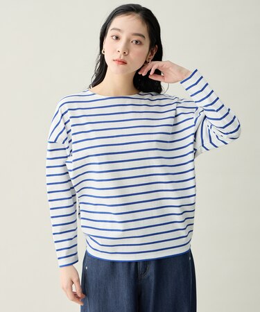 コクーンボーダープルオーバー