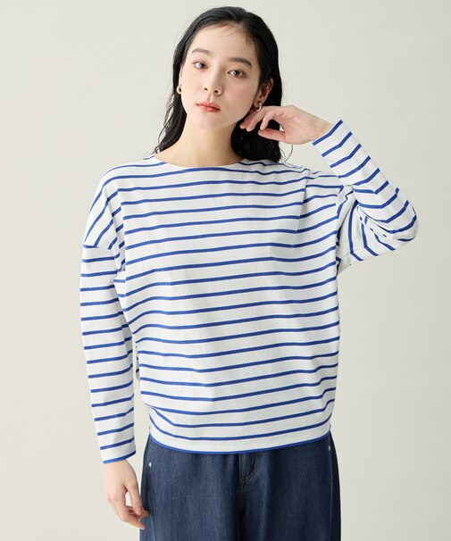 コクーンボーダープルオーバー